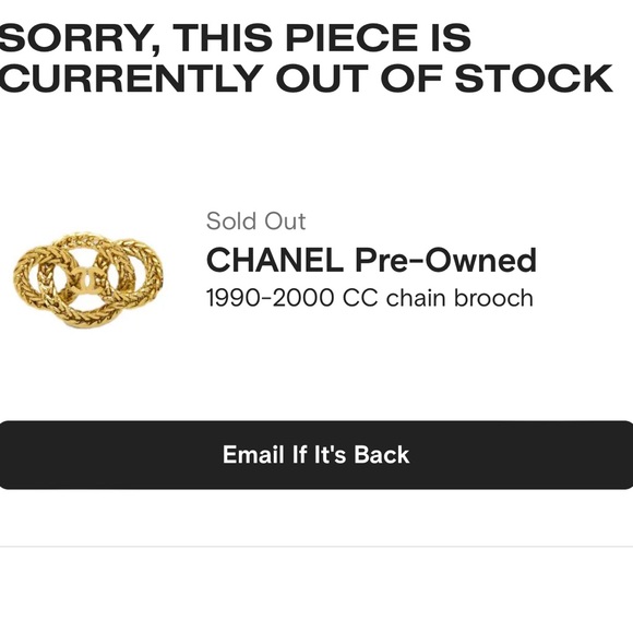 CHANEL CC Vintage pin / brooch - Picture 8 of 8